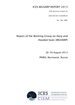 Report of the Working Group on Harp and Hooded Seals (WGHARP)