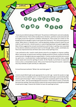 Spelling Made Easy - thehappyvalleyschool.com