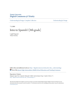 Intro to Spanish I [8th grade]