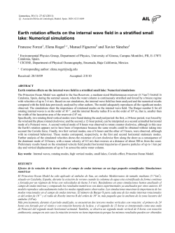 Earth rotation effects on the internal wave field in a