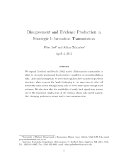 Disagreement and Evidence Production in Strategic Information
