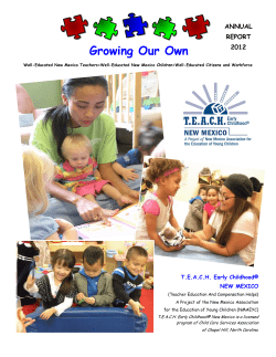 T.E.A.C.H. Annual Report 2012-2013