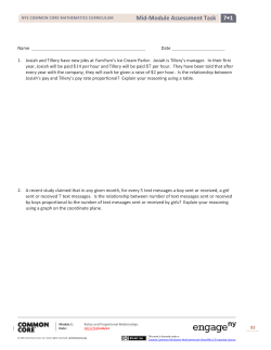 7&bull;1 Mid-Module Assessment Task