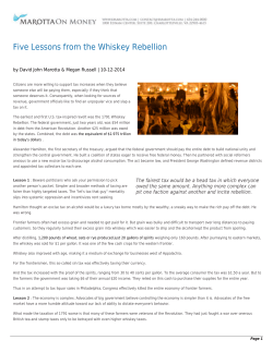 Five Lessons from the Whiskey Rebellion