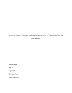 How is the Contrast of Youth and Age Treated in Selected Poems by
