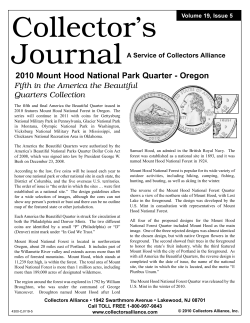 2010 Mount Hood National Park Quarter - Oregon