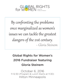 By confronting the problems once marginalized as women`s issues