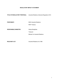 RIS - NSW Industrial Relations