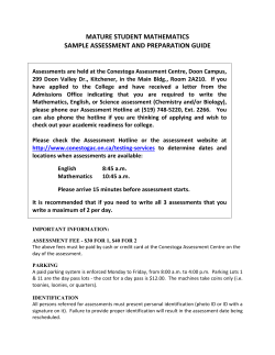 Mature Student - Math Test