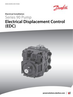 Series 90 Pump Electrical Displacement Control (EDC) Electrical