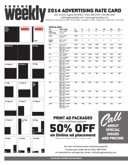 50% OFF - Eugene Weekly