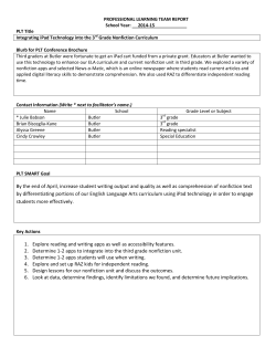 Integrating iPad Technology into the 3rd Grade Nonfiction Curriculum