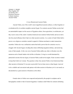 Atinuke A. Adedeji Wise English 105 10 October