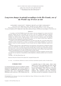 Long-term changes in unionid assemblages in the Rio