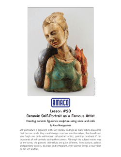 Lesson #23 Ceramic Self-Portrait as a Famous Artist