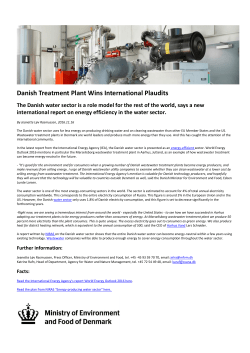 Danish Treatment Plant Wins International Plaudits The Danish