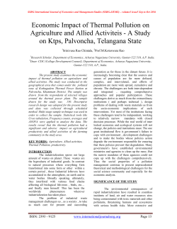 Economic Impact of Thermal Pollution on