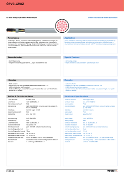 ÖPVC-JZ/OZ - TKD KABEL GmbH