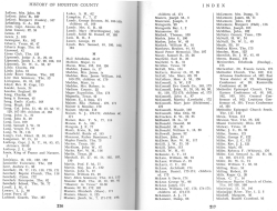 history of houston county index