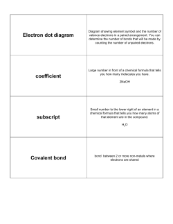 Electron dot diagram coefficient subscript Covalent bond