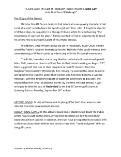 The Cast of Radio Golf Gives Back