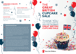 THE Great British Cupcake Sale