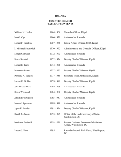 Rwanda - Association for Diplomatic Studies and Training