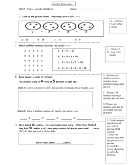 2 DCA 3 (Length, Array, odd/even) Grading directions