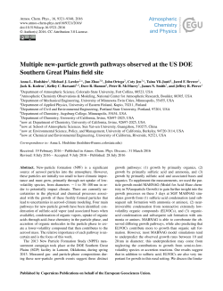 Multiple new-particle growth pathways observed at the US DOE