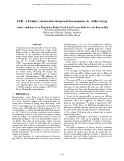 A Content-Collaborative Reciprocal Recommender for Online Dating