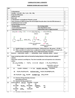 CUM MARK QUE S 1 2-chlorobutane 2 C6H5NH2< C6 H5 NH