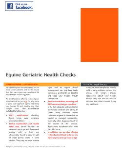 telephone: 01948 820 345 - Hampton Veterinary Centre