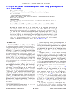 A study of the ground state of manganese dimer using