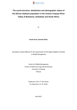 The social structure, distribution and demographic status of the