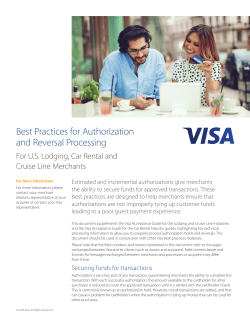 Best Practices for Authorization and Reversal Processing