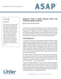 Employer`s Right to Settle Disputed Claims with Individual