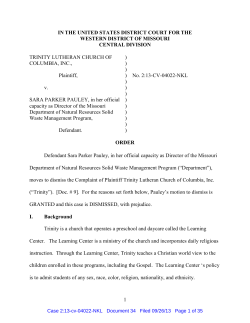 Dismissal order - Alliance Defending Freedom Media