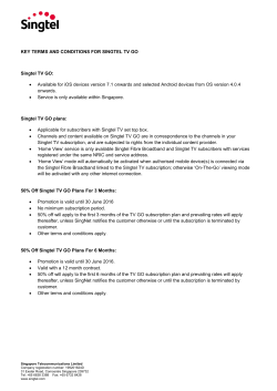 key terms and conditions for singtel tv go