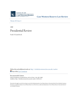 Presidential Review - Scholarly Commons