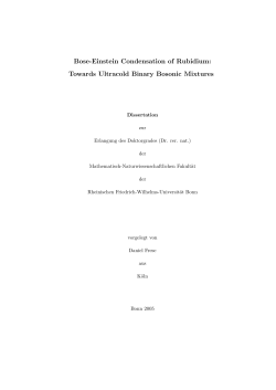 Bose-Einstein Condensation of Rubidium