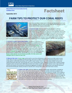 Farm Tips to Protect Our Coral Reefs - NRCS