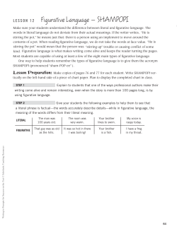 Figurative Language &ndash; SHAMPOPI