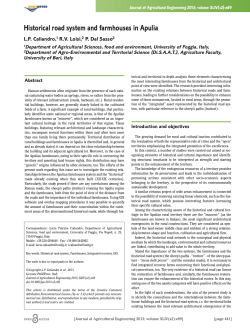 Historical road system and farmhouses in Apulia