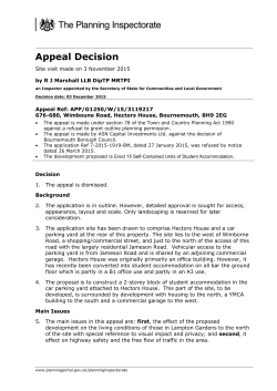 Appeal Decision - Planning Inspectorate