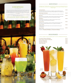 cocktails - Chiquito