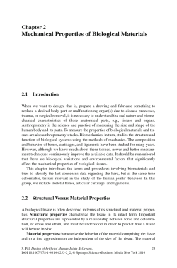 Mechanical Properties of Biological Materials