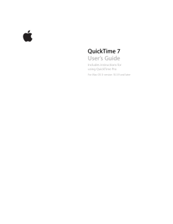 QuickTime 7 User`s Guide