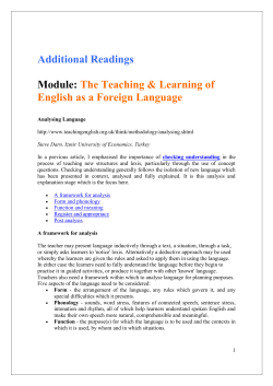Additional Readings - International TEFL Institute