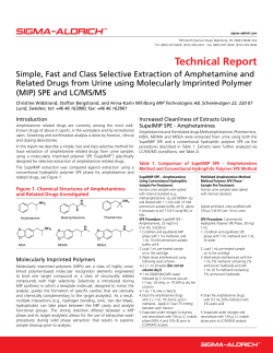 Extraction of Amphetamine - Sigma