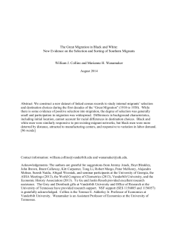 The Great Migration in Black and White: New Evidence on the